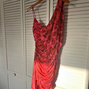Elegant Pink Floral Dress